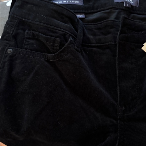 NYDJ Black Marilyn Straight Corduroy Jeans Size 4 NWT - Picture 6 of 9